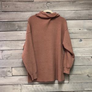 Beautiful cowl neck sweater - mauve color